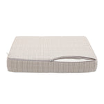 Coussins pour salon de jardin déhoussable 60x60cm Beige chiné noir - Deco-arts.fr