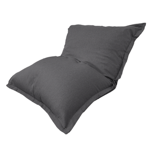 Pouf Géant XXL 190x155 Gris Chiné - Effet Lin & Mousse (Canapé de Sol Design)