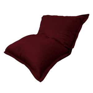 Pouf Géant XXL 190x155 Prune - Effet Lin & Mousse (Canapé de Sol Design)