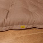 Futon XXL en lin matelas de sol 195x100cm - marron - Deco-arts.fr