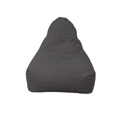 Pouf fauteuil XXL d'intérieur en tissu velours - 120x70x90 cm - Gris foncé - Deco-arts.fr