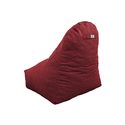 Pouf fauteuil XXL d'intérieur en tissu effet lin - 120x70x90 cm - Prune - Deco-arts.fr