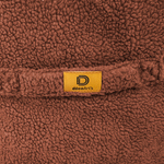 Pouf fauteuil XXL d'intérieur en tissu sherpa - 120x70x90 cm - Terracotta - Deco-arts.fr