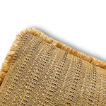 Coussin Déco Effet Raphia 30x50 "Uni" - vue latérale