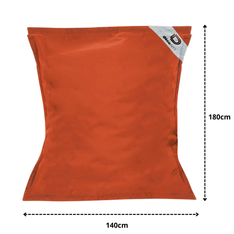 Housse pour Pouf Géant XXL 180x140cm Intérieur et Extérieur - Terracotta - Deco-arts.fr