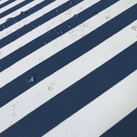 Ensemble de coussins de salon de jardin Rayure bleu marine, 120x60cm, pour fauteuils et canapés, en tissu 270g, Deco-arts.fr