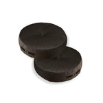 Pouf gris foncé en situation extérieure