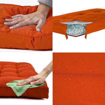 Coussin orange 120x80 cm - imperméable