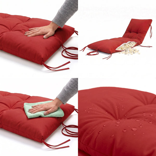 Matelas Bain de Soleil 185x60 Rouge Piment, imperméable