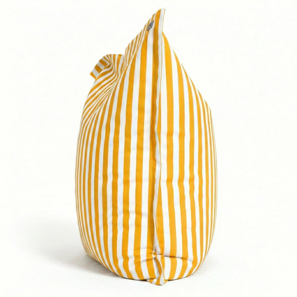 Pouf jaune 180x140 cm - déhoussable, anti-UV