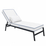 Premium Sun Lounger Cushion 190x60 White - 10cm Thick & Headrest (Removable Cover)