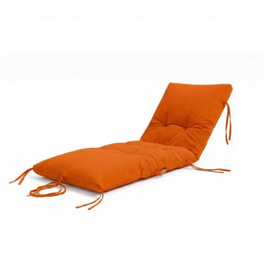 Matelas Bain de Soleil 185x60 Orange - Épais 12cm & Imperméable