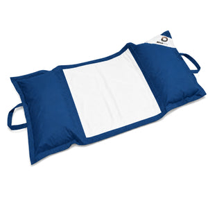 XXL-Schwimmsitzsack für den Pool 170x90 Petrolblau - Hängematten-Perlenmatte (Erwachsenenkomfort)