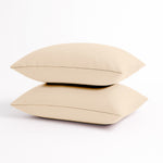 Coussin de décoration extérieur, déhoussable, lot de 2, 60x35cm - Beige - Deco-arts.fr