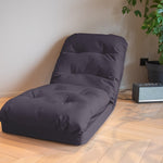 Coussin pour fauteuils et canapés gris foncé, convertible en lit 210x60 avec dossier réglable, pour fauteuil de sol Deco-arts.fr