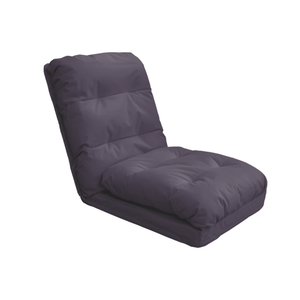 Fauteuil de Sol Convertible Gris Foncé - 3 en 1 (Lit 210x60) & Dossier Réglable