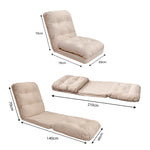 Coussin pour fauteuil convertible beige 3 en 1 avec dossier réglable, adapté pour fauteuils et canapés, Deco-arts.fr