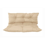 Coussin palette beige pour fauteuils et canapés, ensemble assise et dossier imperméable et anti-UV, de marque Deco-arts.fr
