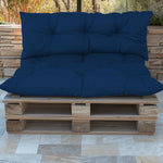 Coussin de fauteuil et canapé palette bleu pétrole, assise et dossier, imperméable et anti-UV, Deco-arts.fr