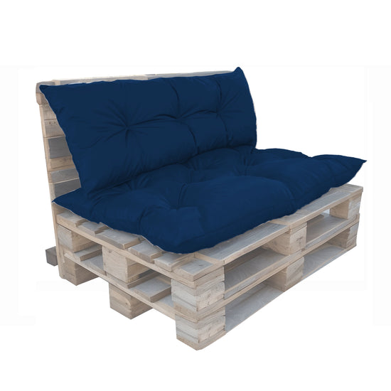 Coussins pour Palette Imperméable & Anti-UV Essentiel 120x80 Bleu pétrole - Deco-arts.fr
