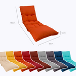 Matelas bain de soleil orange Decoartss, épais 12cm, imperméable, dimensions 185x55 cm, confort et résistance pour l'extérieur