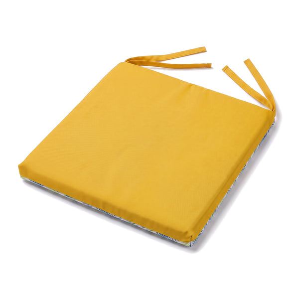 35x35 chair pad Sunny Stripes Pattern, reverse side