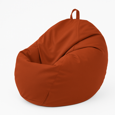 Pouf poire XL d'extérieur - 110x120 cm - Terracotta - Deco-arts.fr