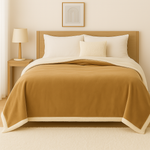 Plaid Sherpa Flanelle 480GSM 200x240 Beige DECO ARTS - Deco-arts.fr