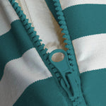 Ensemble Coussins Salon Jardin 100x50 Rayure Vert - vue latérale