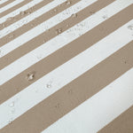 Ensemble de coussins de salon de jardin beige rayés, 100x50 cm, pour fauteuils et canapés, avec 1 assise et 2 dossiers, tissu 270g.