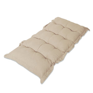 Gepolstertes Bank- und Bodenkissen 120x60 Beige - Dick 10cm (Vielseitig)