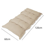 Coussin capitonné Confort Intérieur Extérieur 120x60cm - Beige - Deco-arts.fr
