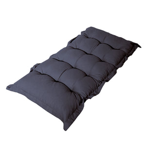 Coussin Banc & Sol Capitonné 120x60 Gris Carbone - Épais 10cm (Polyvalent)