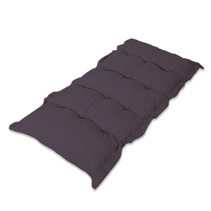 Tufted Bench & Floor Cushion 120x60 Carbon Grey - Thick 10cm (Versatile)