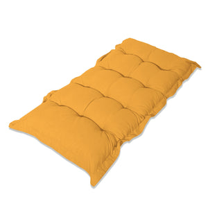 Tufted Bench & Floor Cushion 120x60 Honey Yellow - Thick 10cm (Versatile)