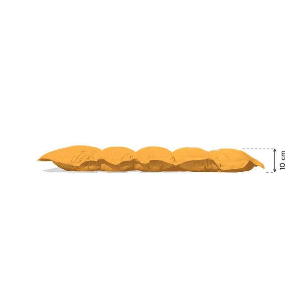 Coussin Banc & Sol Capitonné 120x60 Jaune Miel – épaisseur 10 cm