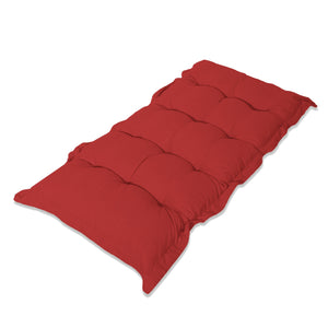 Gepolstertes Bank- und Bodenkissen 120x60 Rot - Dick 10cm (Vielseitig)
