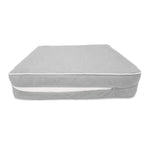 Premium Cushion Set 50x50 Light Grey - Thick 12cm & Piped Finish