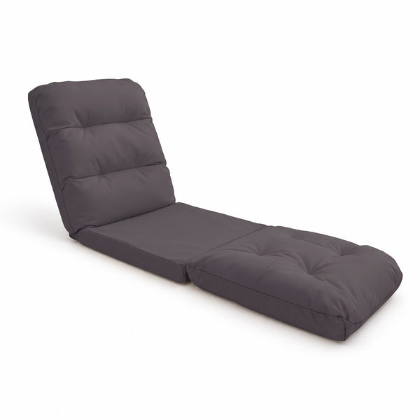 Convertible Floor Chair Dark Grey - 3-in-1 (210x60 Bed) & Adjustable Back