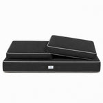 Premium Cushion Set 120x60 Dark Grey - 1 Seat + 2 Backrests (Thick 12cm & Passepoil)