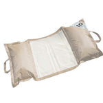 Pouf flottant piscine beige XXL 170x90, matelas hamac à billes pour adulte, conçu pour extérieur, Deco-arts.fr
