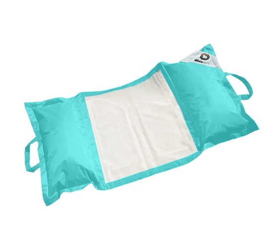 Hamac pour Piscine en Polyester 170x90 cm Bleu caraïbes - Deco-arts.fr