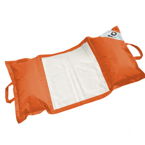 Pouf Flottant Piscine XXL 170x90 Orange - Matelas Hamac à Billes (Confort Adulte)