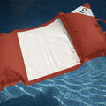 XXL-Schwimmsitzsack für den Pool 170x90 Terrakotta - Hängematten-Perlenmatte (Erwachsenenkomfort)