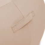 Pouf extérieur flottant pour piscine, fauteuil XXL beige en tissu Olefin avec pompe incluse, design confortable et résistant.