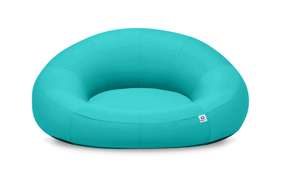 Pouf XXL Flottant pour Piscine 140x120x60 cm Bleu caraïbes - Deco-arts.fr