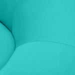 Pouf extérieur flottant pour piscine en tissu Olefin bleu Caraïbes, dimensions 140x120 cm avec pompe incluse.