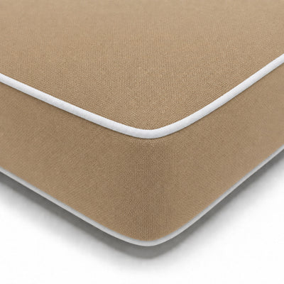 Matelas Transat Premium 190x60 Moka - Épais 10cm & Têtière (Déhoussable)