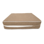 Premium Cushion Set 60x60 Mocha - Thick 12cm & Piped Finish