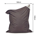XXL Floating Bean Bag Cover 180x140 Carbon Grey - (Cover Only - To Fill - Spécial Pool)